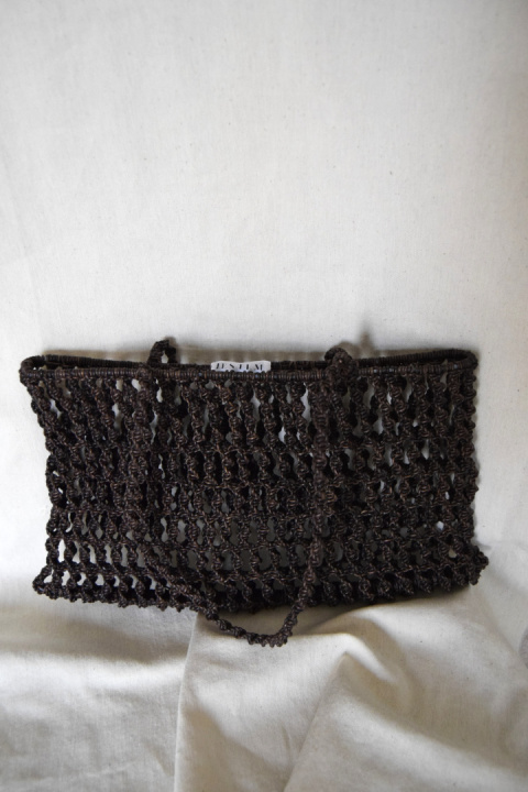 MAKRAMOWA TOREBKA SKÓRZANA BAGUETTE BAG MAKRAMOWA TOREBKA SKÓRZANA BAGUETTE BAG