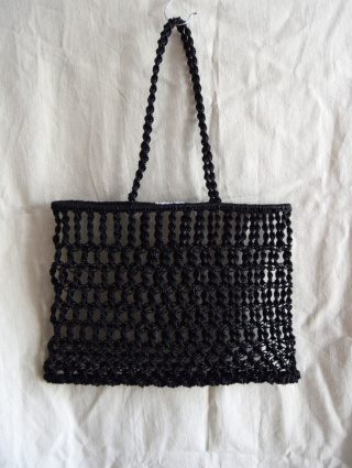 MAKRAMOWA TOREBKA SKÓRZANA TOTE BAG