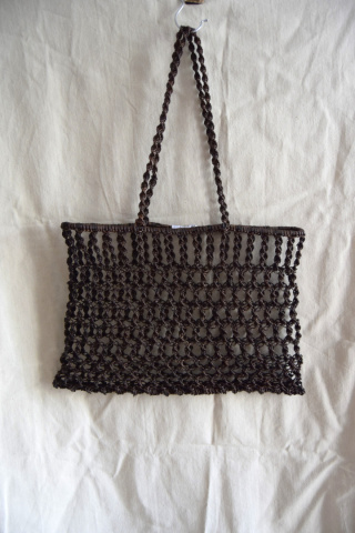 MAKRAMOWA TOREBKA SKÓRZANA TOTE BAG