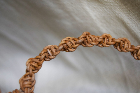 MAKRAMOWA TOREBKA SKÓRZANA MOON BAG