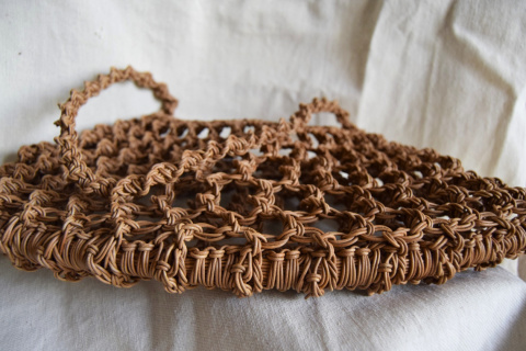 MAKRAMOWA TOREBKA SKÓRZANA MOON BAG